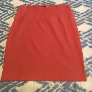 Salmon pink skirt